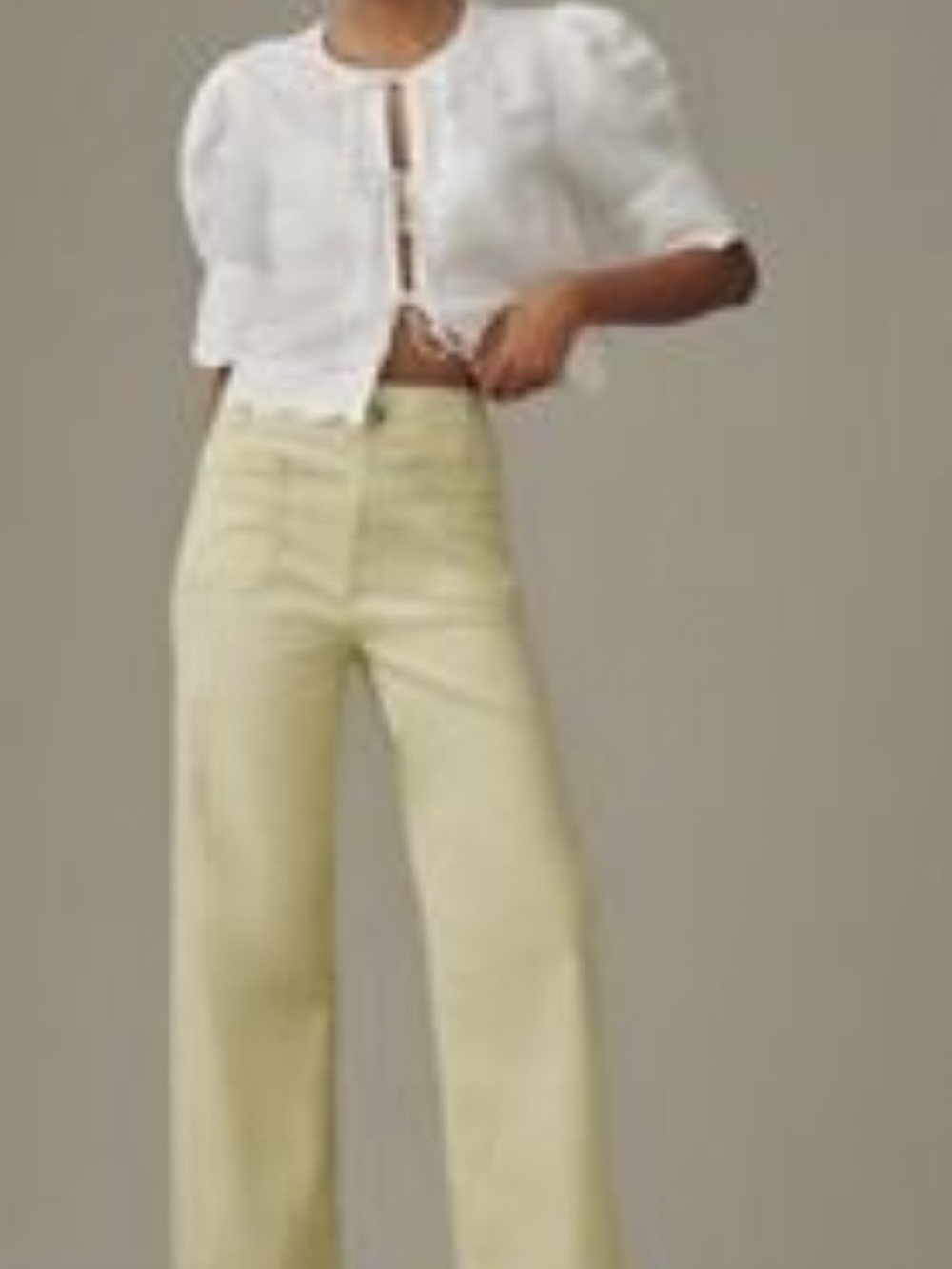 The Collette, wide leg, high rise Trouser by Maeve